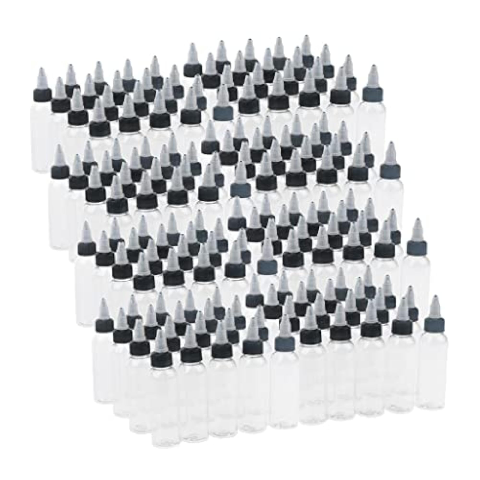 160 Pcs Empty ABS Squeeze Bottles with Twist Top Cap, 60ml