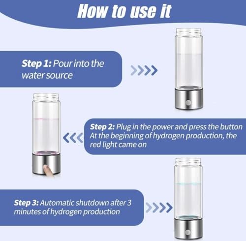 Bouteille d'eau à hydrogène blanc générateur eau antioxydante - 6