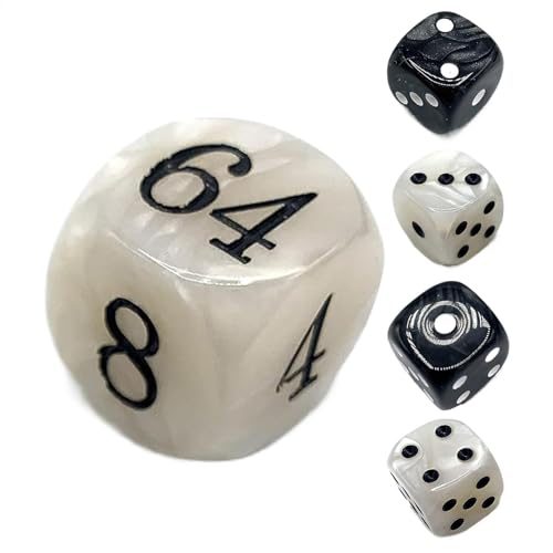 Dados de juego de backgammon – Dados de doble acrílico | Combo de dados de juego de estrategia de backgammon con bolsa de almacenamiento | Dados de mesa de tiempo familiar para fiestas, campamentos y