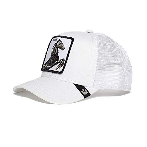 Goorin Bros The Stallion Hengst White A-Frame Adjustable Trucker Cap - One-Size