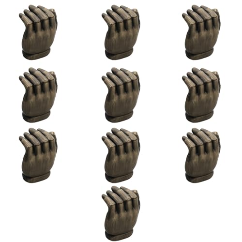 Image of Hand Design Knob for Drawer /Door Knob /Drawer Knobs /Decorative Knobs and Pulls /Door Hardware /Zinc Alloy (Antique Finish) Pack of 10-| 3 Years Warranty |