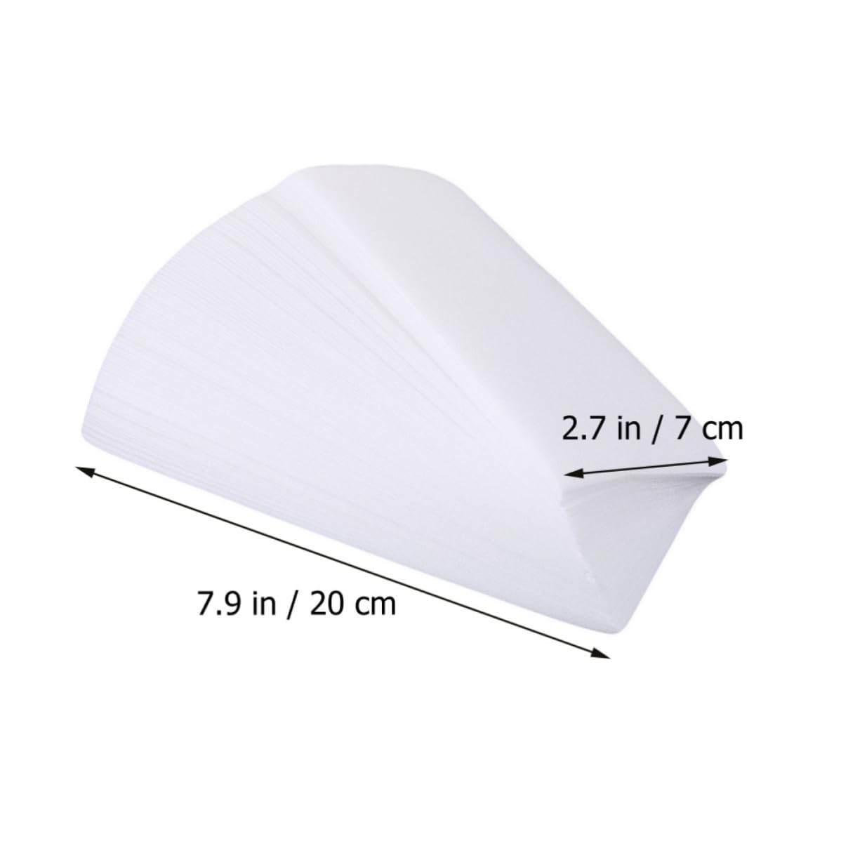 Waxing Strips Can be Cut to Shape and Size 200pcs Non-woven Fabric White Hair Removal Wax Papers for Body and Facial Hair Removal Suitable for Face and Leg Waxing
