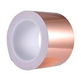 [page_title]-Zalava 70mm X 20M Kupferband Kupferfolienband EMI Kapton Tape Abschirmband Kupferfolie Kupferband Selbstklebend Klebeband Schneckenband Schneckenschutz (70mmX20M)