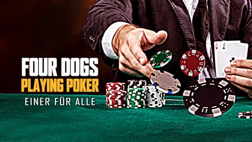 4 Dogs Playing Poker