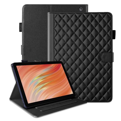 Aokil For Fire HD10/10 Plus �蒠�^�J�o�[ ��13/11���� 2023/2021�N�����p �P�[�X For Fire HD10/HD10 Plus 10.1�C���` �ی�J�o�[ �y�����[ �J�[�h���[ �X�^���h�@�\ ���U�[ �`�F�b�N�� 