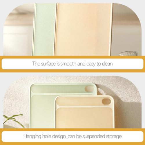 Tabla de cortar de cocina resistente POPETPOP de PP beige fácil de limpiar 6
