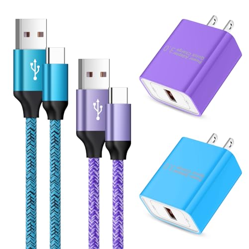 Android Phone Charger Charger Fast Charging with USB Type C Charger Cable Cord 3FT/6FT for Samsung Galaxy A14 5G/A54 5G/S23 Ultra/S22/S21/S20/S10 /S9/A53/A52/A51/A34/A32/A23/A13/A12/A03s/A01