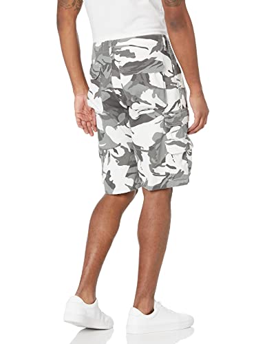 Wrangler Authentics Men's Premium Twill Cargo Short, White Camo, 36 #TOP1