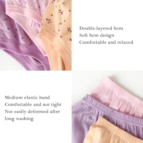 5Pcs Seniors Women Underwear 100% Cotton Briefs For Medium Elderly Ladies Plus Size Panties Full Coverage Panty3