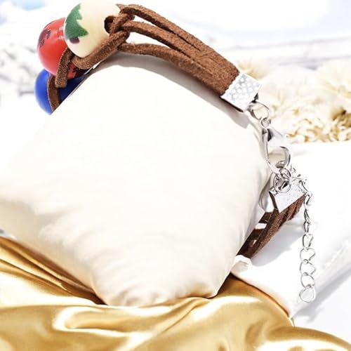 PRINCESS CUTENESS STORE Annabeth Chase Handmade Wooden Bead Greek Demigod Camp Half Blood Percy Jackson Bracelet3