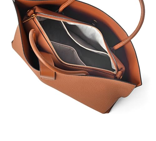 Vintage French Style Large Capacity Tote Bag for Women, Fashionable Retro Shoulder Crossbody Handbag, Casual Everyday Purse4