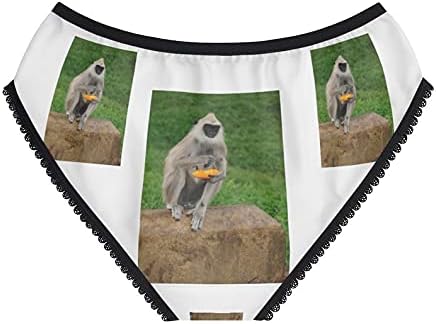 Gray Langur Panties, Gray Langur Underwear, Briefs, Cotton Briefs, Funny Underwear, Panties For Women