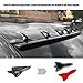 YTFRL 10 PCS Car Shark Fin Diffuser, Self Adhesive Shark Fin Style Auto Air Vortex Generator, Waterproof Roof Diffuser Spoiler Replacement Set for Sedan SUV Truck, Car Accessories (Black)