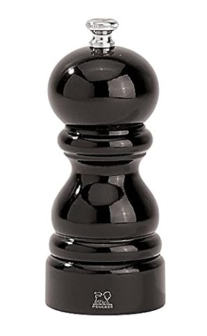 Peugeot Paris Młynek do pieprzu, Drewno, Lakier Czarny, Wysokość produktu: 12 cm