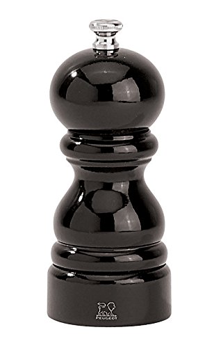 Peugeot Paris Młynek do pieprzu, Drewno, Lakier Czarny, Wysokość produktu: 12 cm