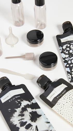 Kitsch 11 PCS Travel Bottles for Toiletries – Travel Essentials Kit for Shampoo, Conditioner, Lotion & More - TSA Approved Travel Bottles, Leak-Proof Refillable Travel Size Containers - Black & Ivory - Image 3