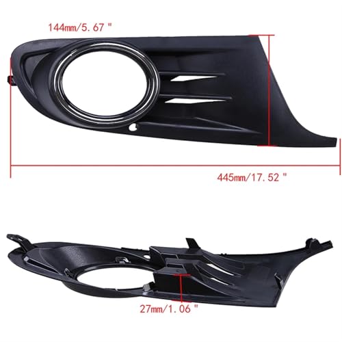Cache antibrouillard Golf MK6 Variant plastique noir haute finition gauche - 2