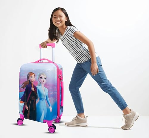Image of ADSON Abs Kids Trolley 360 Rotating Luggage 360 Degree Wheels Non-Breakable 20 Inch Kids Hardsided Suitcase with 4 Wheels, 360 Degree Wheel Travel Trolley Bag (Design 2)