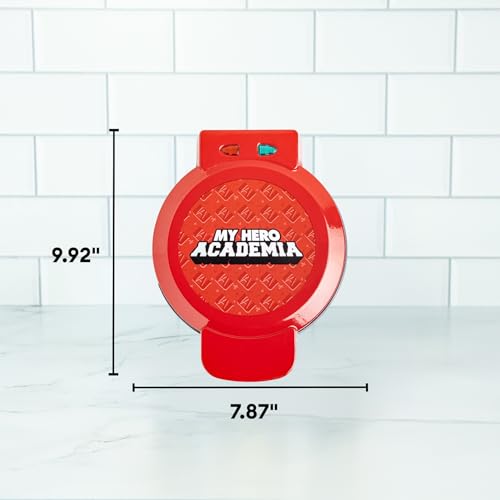Image of Uncanny Brands My Hero Academia Waffle Maker - Izuku Midoriya on Your Waffles - Waffle Iron