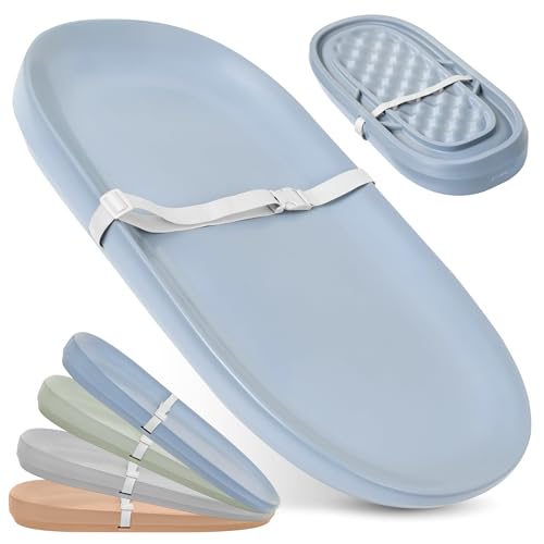 Image of Jool Baby Waterproof Baby Changing Pad - Easy to Clean, Lightweight & Portable - Large Foam Cushion for Comfort (Blue)
