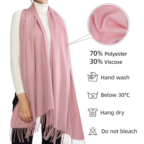 Image of RIIQIICHY Women's Fringe Shawl Wrap Pashmina Scarf for Wedding Evening