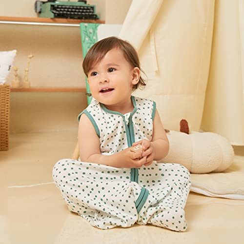 Image of DaysU Baby Sleep Sack 18-24 Months 100% Cotton, Baby Boy Wearable Blanket 2-Way Zipper TOG 0.5, Breathable Lightweight Baby Sleeping Bag 2 Pack, Toddler Sleep Sacks 2t, Green Crocodile, X-Large