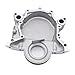 1 PC SHLPDFM Natural Aluminum One-piece Timing Chain Cover Compatible with Ford SB 289 302 351 Windsor 1968-80