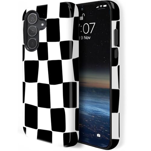 Coque Samsung S26 antichoc robuste double couche antichute carreaux