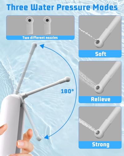 Bidet portable pour voyage électrique et rechargeable de 400 ml