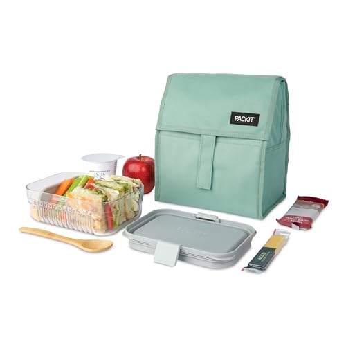 Image of PackIt Freezable Lunch Bag, Sage