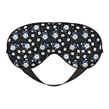 Regalo ideal: con un diseño de patrón de doble cara, nuestro antifaz de dormir con margaritas azules y blancas para mujeres y hombres combina practicidad con un toque de estilo, por lo que es un excelente regalo para familiares y amigos