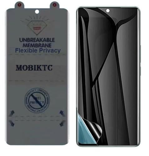 Image of Edge To Edge Privacy Screen Guard For Oppo Reno 10 5G Unbreakable Membrane Imported Film Screen Protector [Front Privacy]