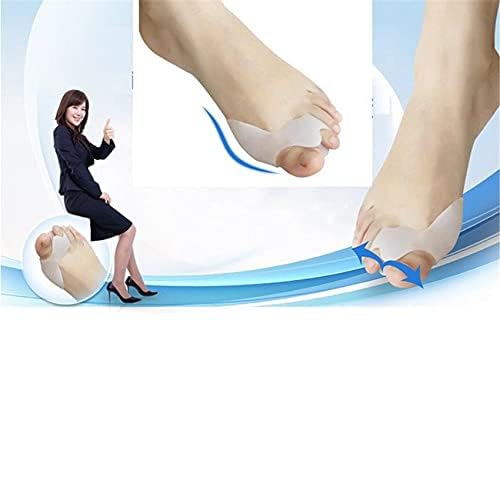 SquarezhenBo 2Pcs White Hallux Valgus Gel Foot Care Tool, Hallux Valgus Corrector, Straighten Fingers, Foot care - Image 3