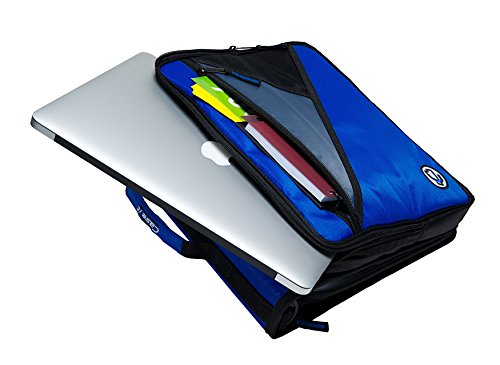 Image of Case-it Universal 2-Inch 3-Ring Zipper Binder, Holds 13 Inch Laptop, Neon Green (LT-007-NeoGrn)