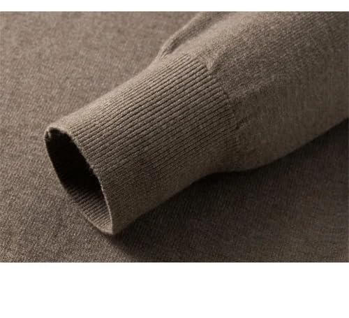 Men's Sweaters Long Sleeve Casual Round Neck Solid Color Loose Knit Pullovers4