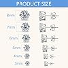 RENKE Hypoallergenic earrings Stud Earrings for Women, 6 Pairs 3-8mm Surgical Steel Earrings with Sparkling AAAAA+ Cubic Zirconia - Perfect for Every Occasion,earrings studs,stud earrings for women. #1