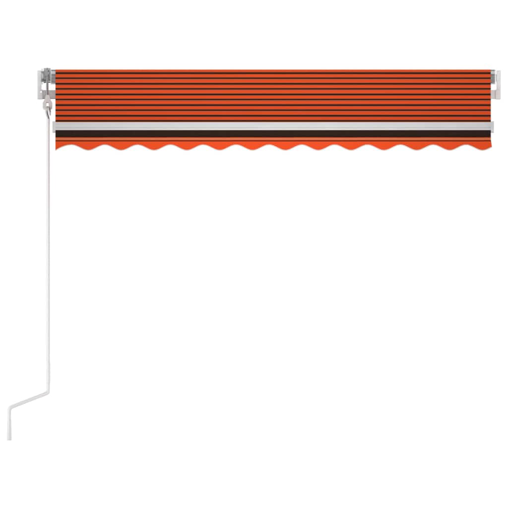 Zwijana markiza zewnętrzna 350x250 cm z pilotem, czujnikiem wiatru i lampkami LED, aluminiowa rama odporna na rdzę, poliester z powłoką PU, regulowany kąt i wysokość, otwierana