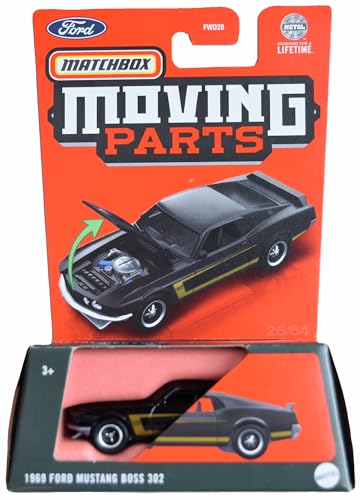 Matchbox 1969 Ford Mustang Boss 302 partes móviles miniatura 1