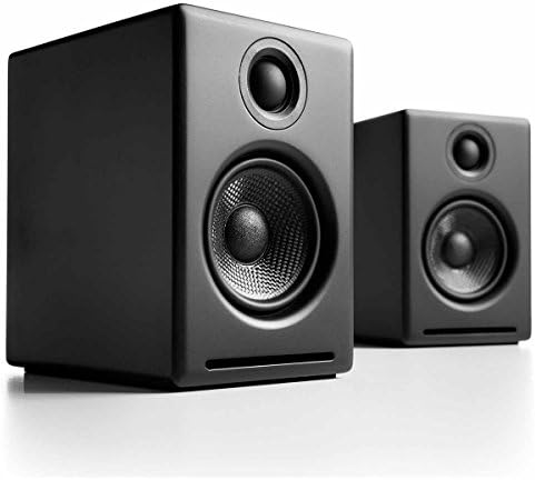 Audioengine A2 Plus 60W Powered Desktop Speakers, Built in 16Bit DAC and Analog Amplifier (Black)