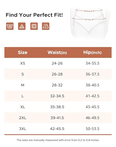 Image of INNERSY Womens Underwear Cotton Briefs Postpartum High Waisted Panties 5 Pack