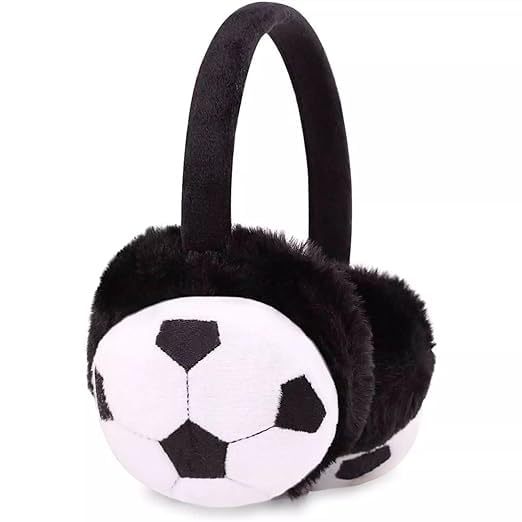 Happy Shopping - Boy Girl Winter Earmuffs Outdoor Wear Soft Faux Fur Plush Ear Warmer Football Design Windproof Woolen Warm Ear Muff Men & Women. Freesize (multi color)-image-26