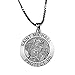 PicturesOnGold.com St Michael Pendant - Sterling Silver Saint Michael Religious Medal - 3/4 Inch - Includes 18 inch Chain.