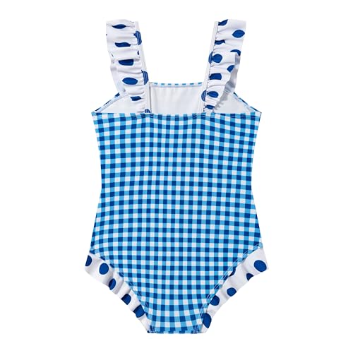 Image of LIZENS Girls One Piece Swimsuit Ruffles Bathing Suit for Kids 2-12T