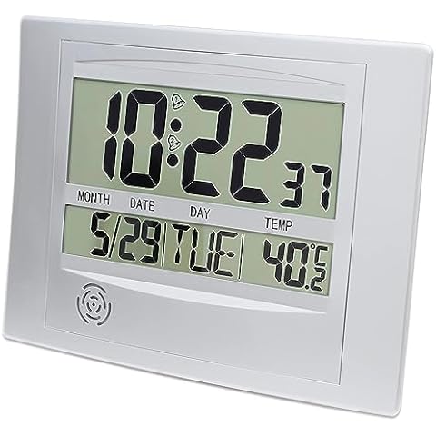 QUIGO Large Digital Wall Clock with Alarms Cover