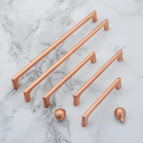 Pomos modernos para cajones oro rosa que transforman tus viejos muebles 6