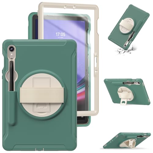 Funda para Samsung Galaxy Tab S7 perfecta para niños y viajes con soporte giratorio y asa