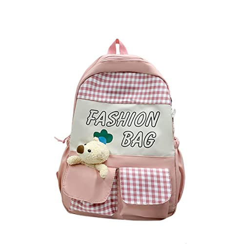 Sac à dos pour enfants ours mignon style simple pour filles et collégiennes