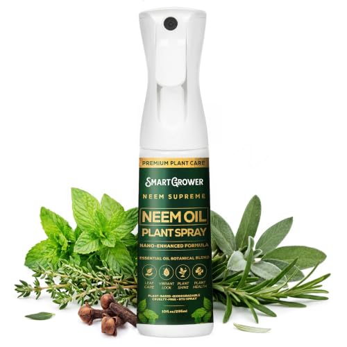Image of Neem Oil Spray for Plants Botanical Blend Premium Continuous Sprayer - Plant Wash with Natural Essential Oils, Ready-to-Use Plant Mister Spray for Gardens, Houseplants, Indoor & Outdoor - 10 oz