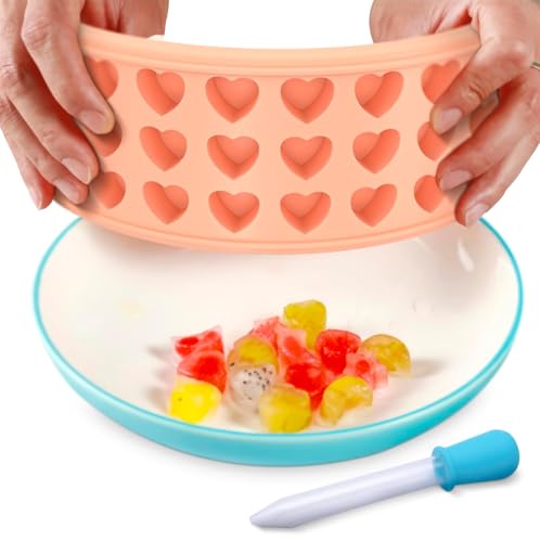 Molde de cubitos de hielo corazón 24 cavidades con tapa miniatura 3