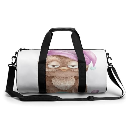 Sac de sport gym hibou compact pour ranger toutes vos affaires sans encombrement